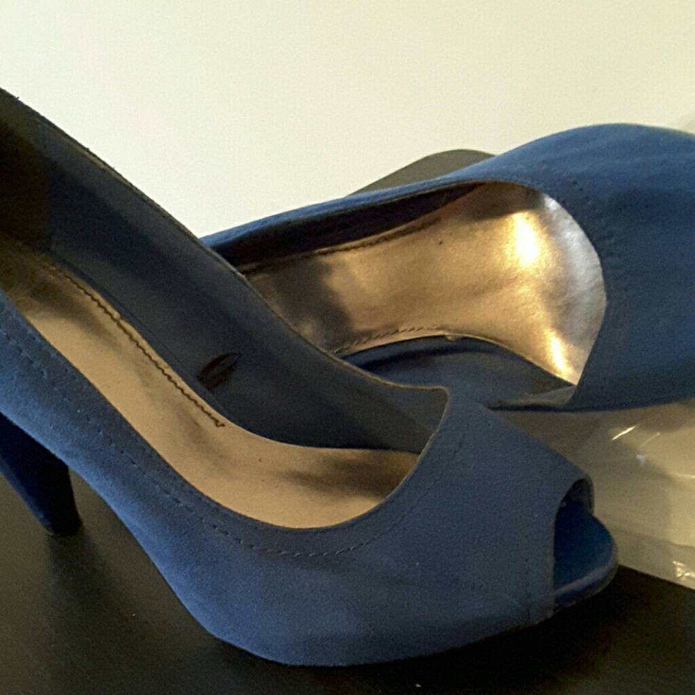 Zara cobalt blue pumps