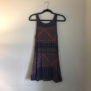 Mini Dress With Lace Up Back