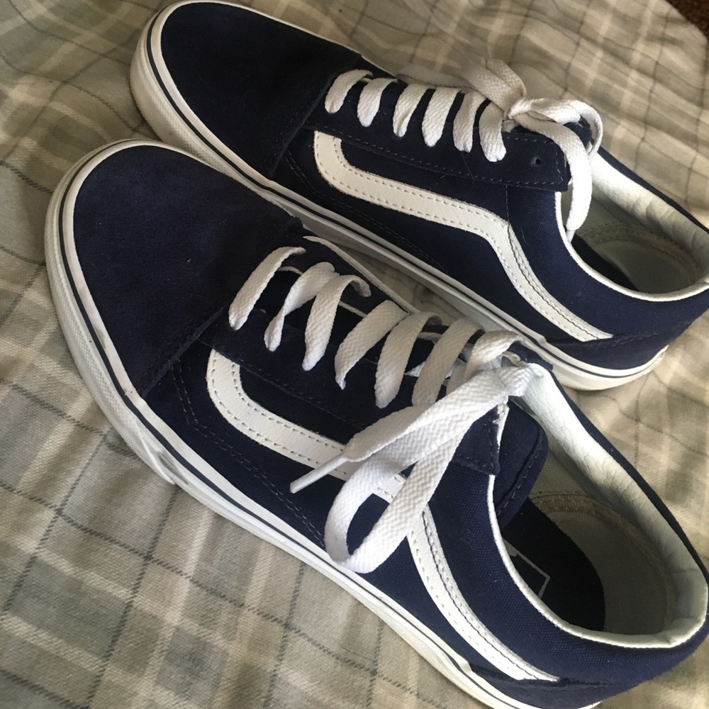 Navy suede vans