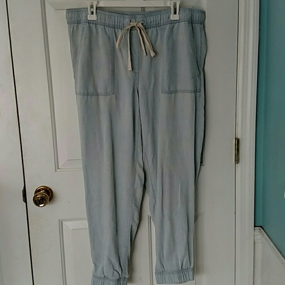 Chambray Joggers by Ann Taylor LOFT