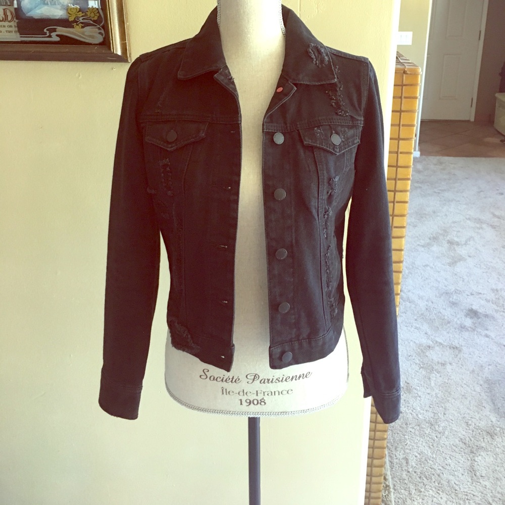 Black jean jacket