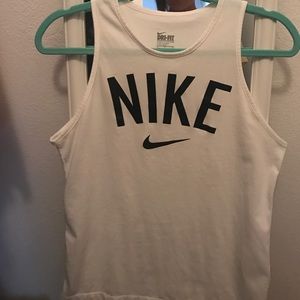 White Nike tank top