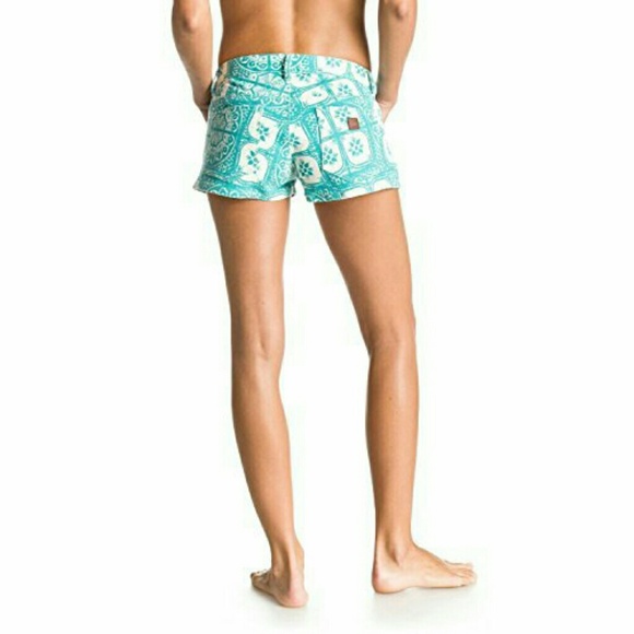 🆕Womens Roxy Forever Print Denim Shorts - Picture 5 of 7