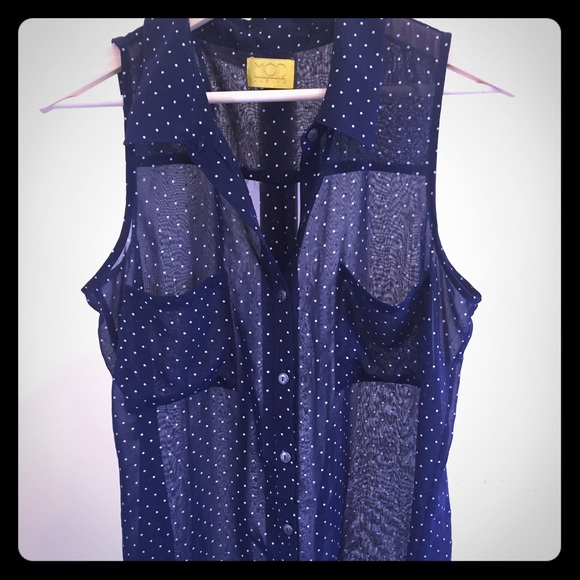 Sheer polka dot blouse - Picture 1 of 3