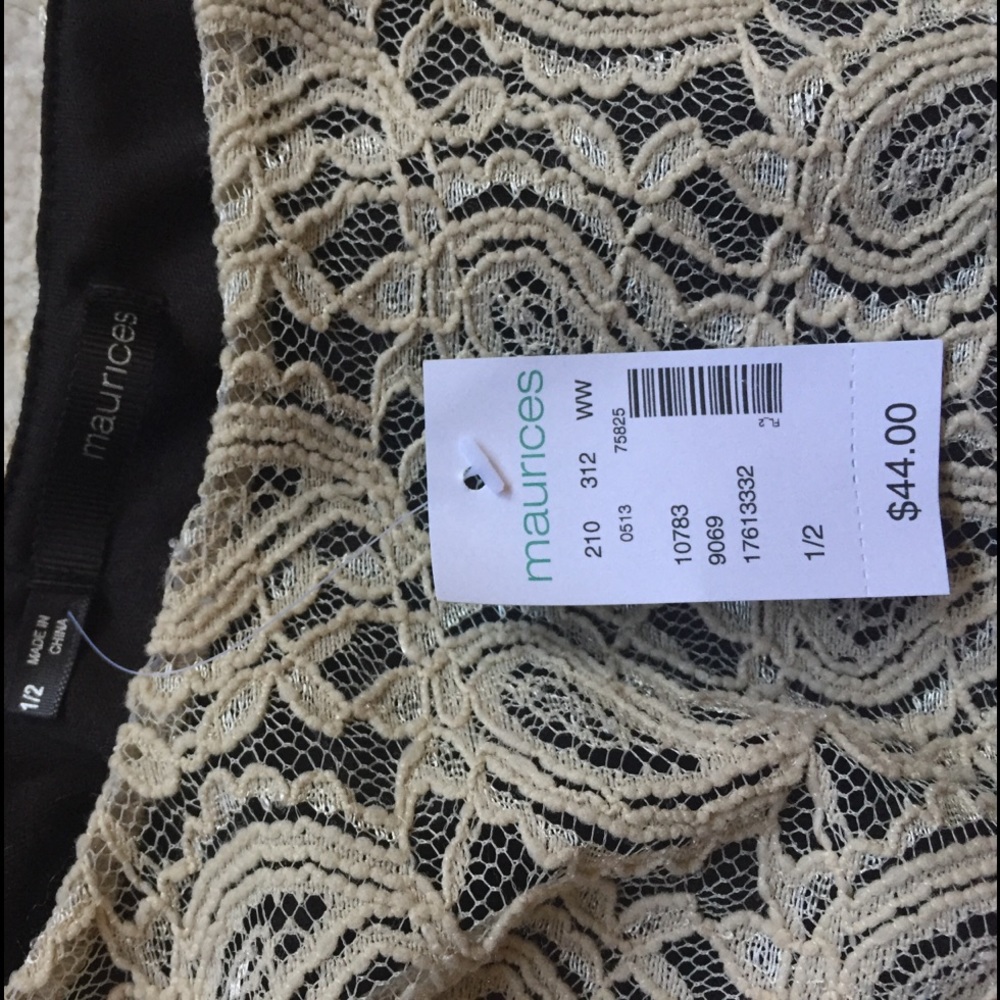 NWT Maurices beige paisley dress - Picture 4 of 4
