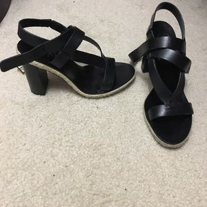 Tory Burch Women's black Marbella leather sandal