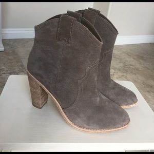 Joie Charcoal Suede Bootie