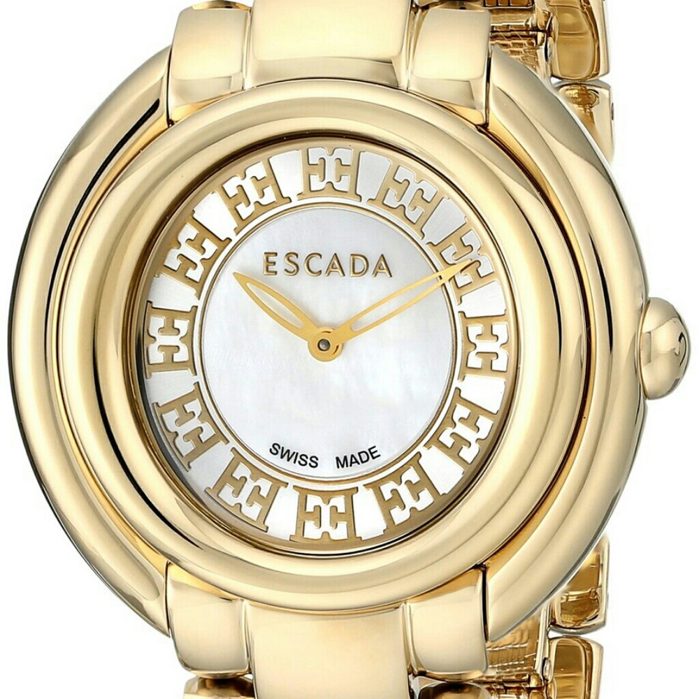 New Escada Women's IWW-E2435032 Gold Swiss Quartz