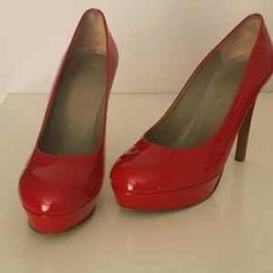 MOSCHINO **GORGEOUS SIREN RED PUMPS