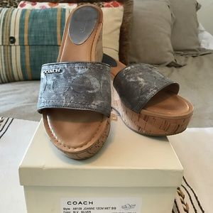 Coach wedge sandals