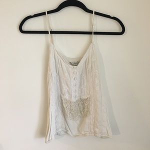 White Detailed Crop Top