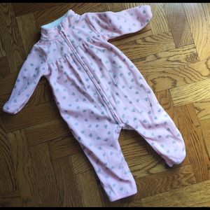 EUC Carters fleece zip-up jammies
