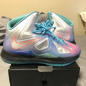 Size 11 Lebron X Pure Platinum DS