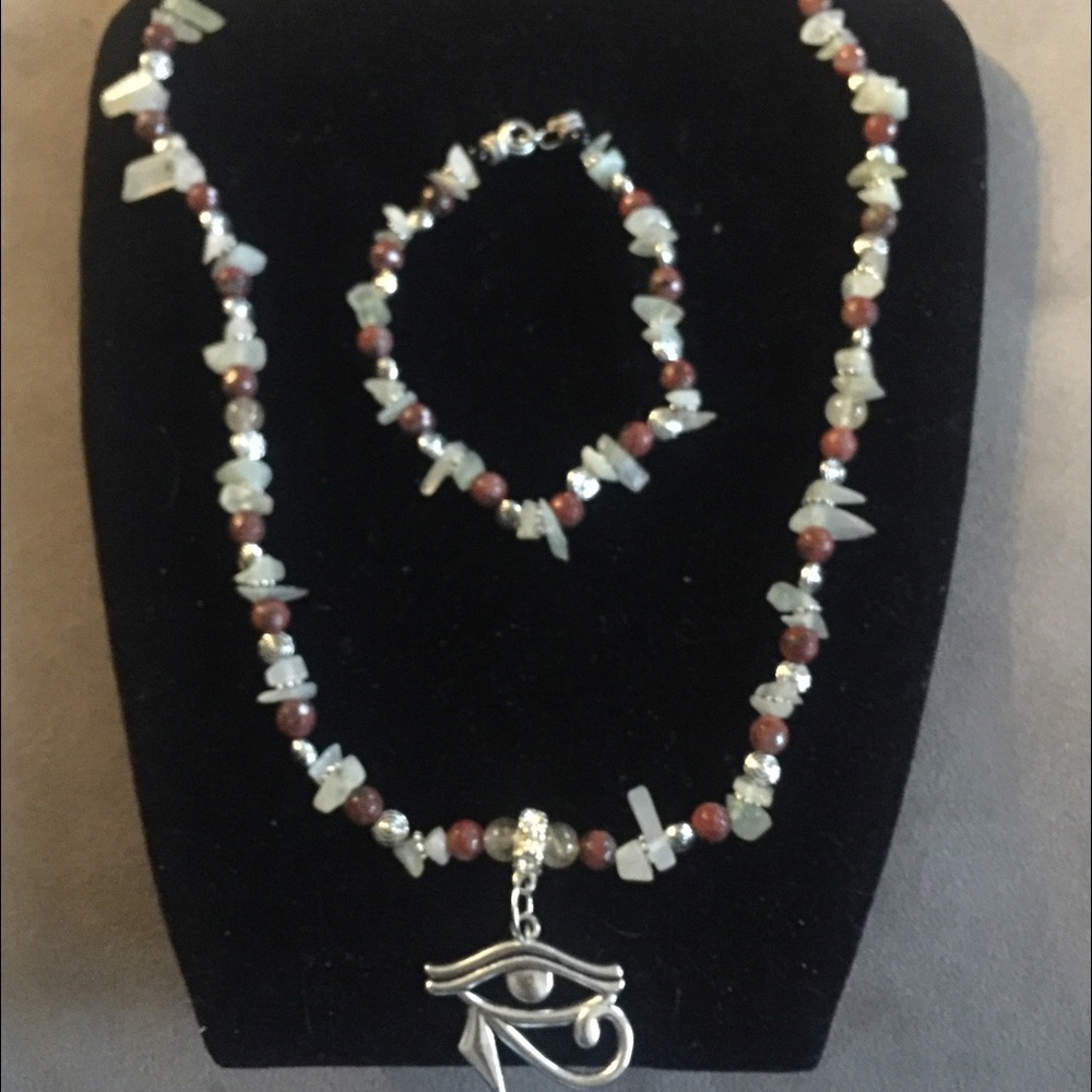 Gorgeous Gen Gemstone Necklace pair