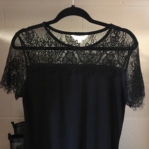 Black lace top