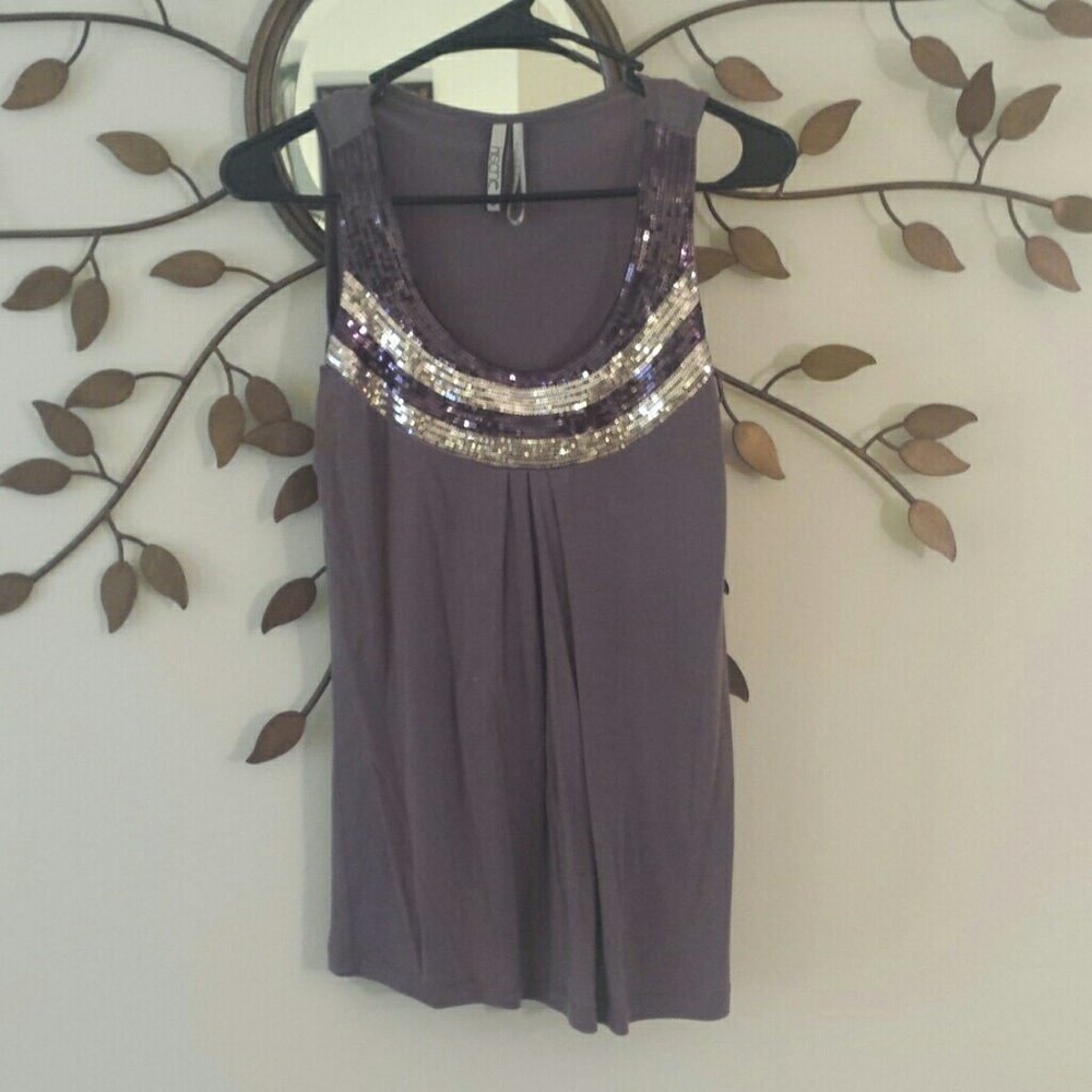 Purple Sequin Tank