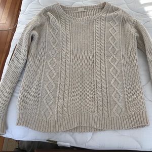 Urban Outfitters Cableknit Sweater With Elbow Pads