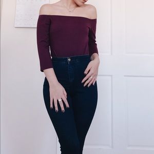 Off the shoulder bodysuit