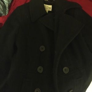 wool pea coat very warm and heavy