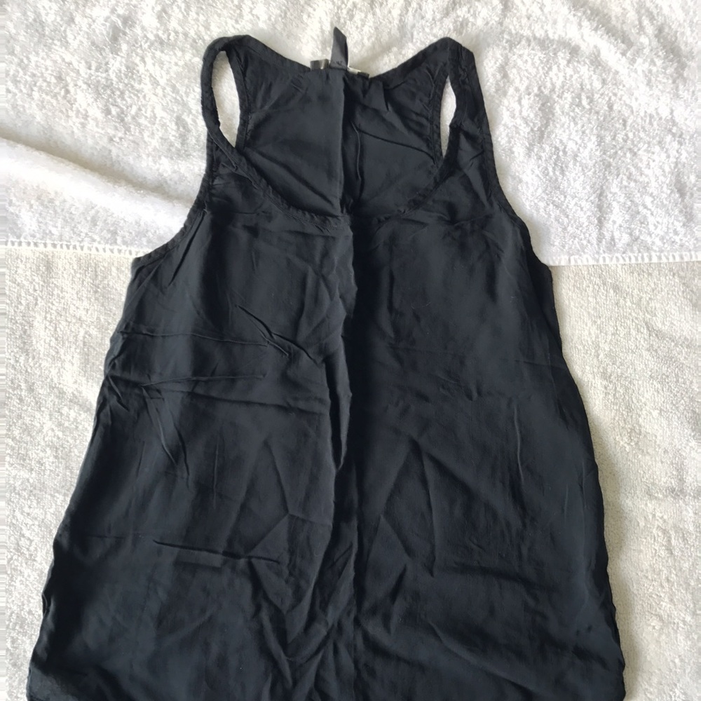 Forever 21 black chiffon tank size m