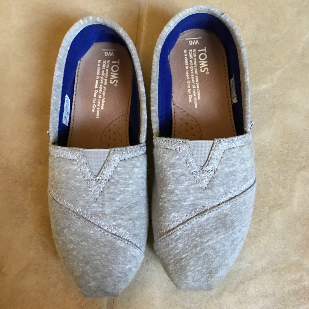 Toms Grey Slip on
