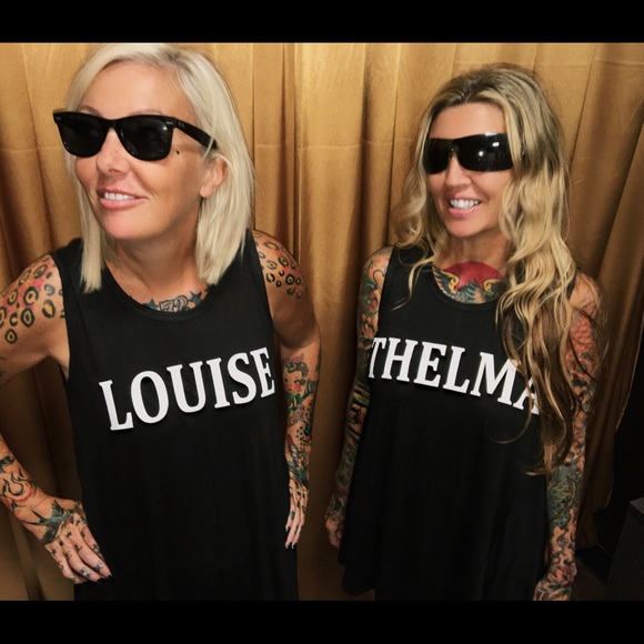 miss priss clothing Tops - Thelma & Louise best friends tunic tops