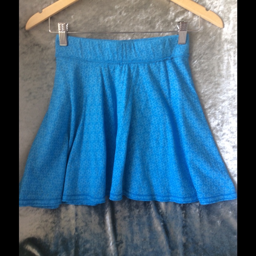 Blue vintage BOHO hollister skater skirt