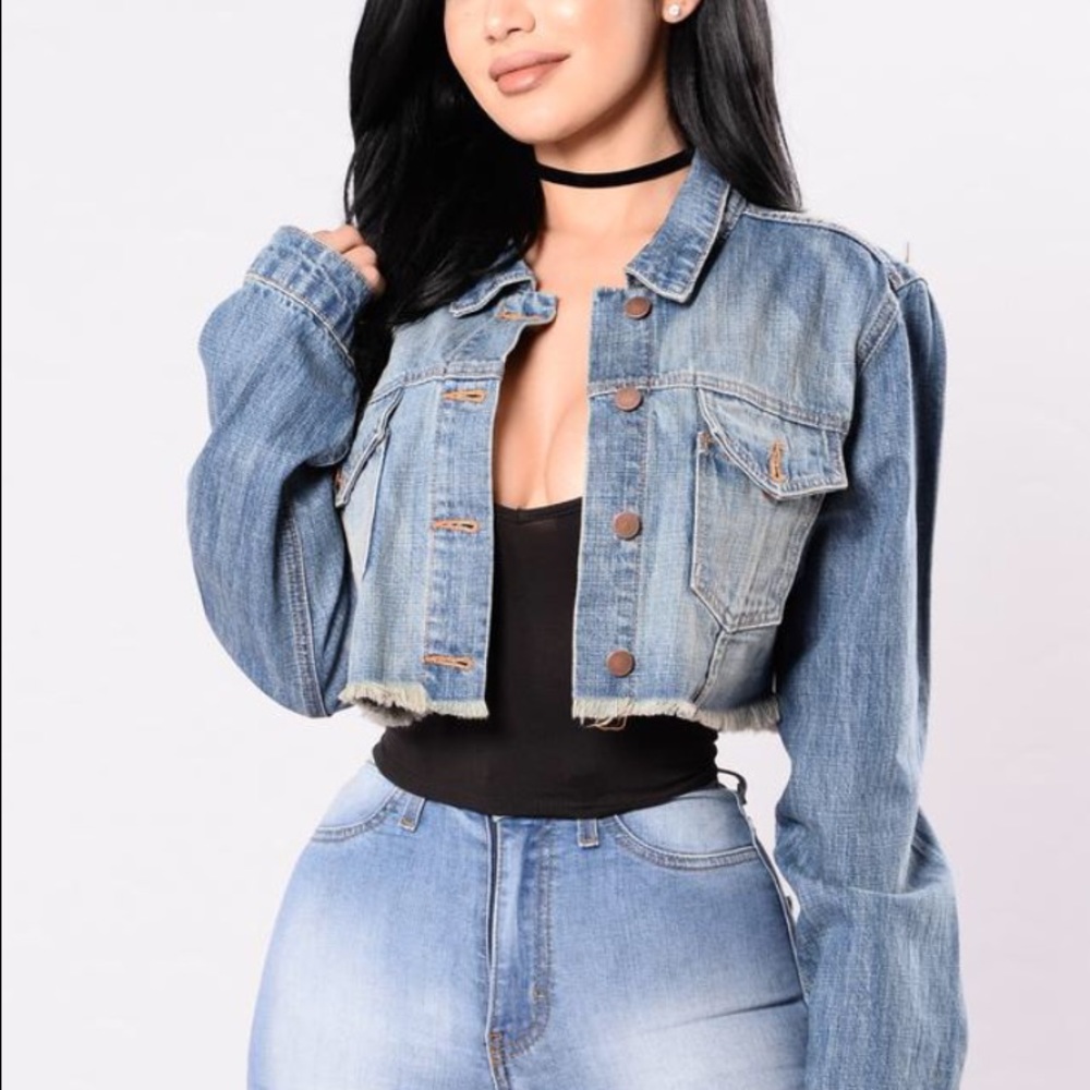 NWT Jean Jacket Cropped