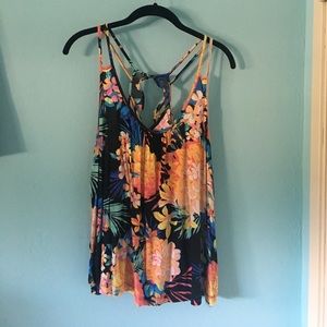 Floral print tank top