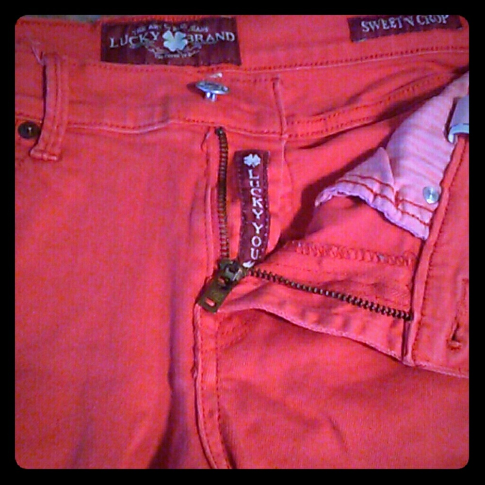 Lucky brand jean sweet n' crop style size 4/27