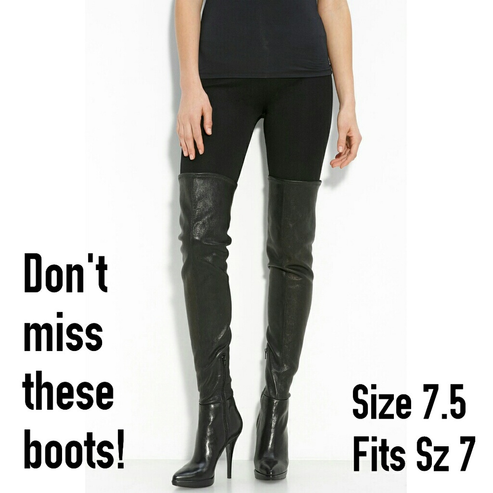 Vera wang lavender Olivia Stretch Thigh-high Boots