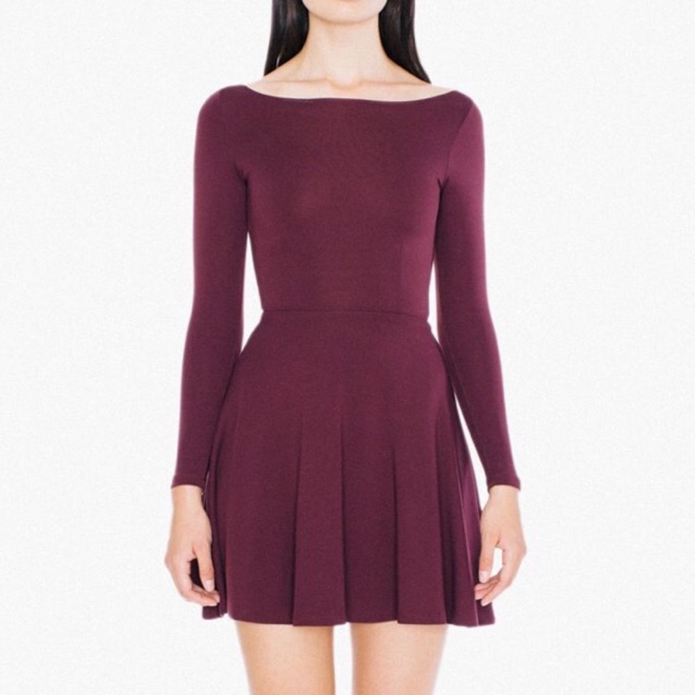 Ponte Long Sleeve Skater Dress