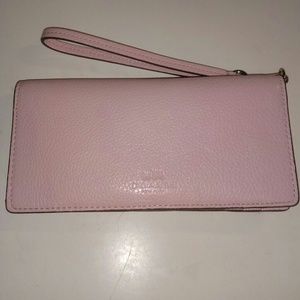 Blush pink coach wallet