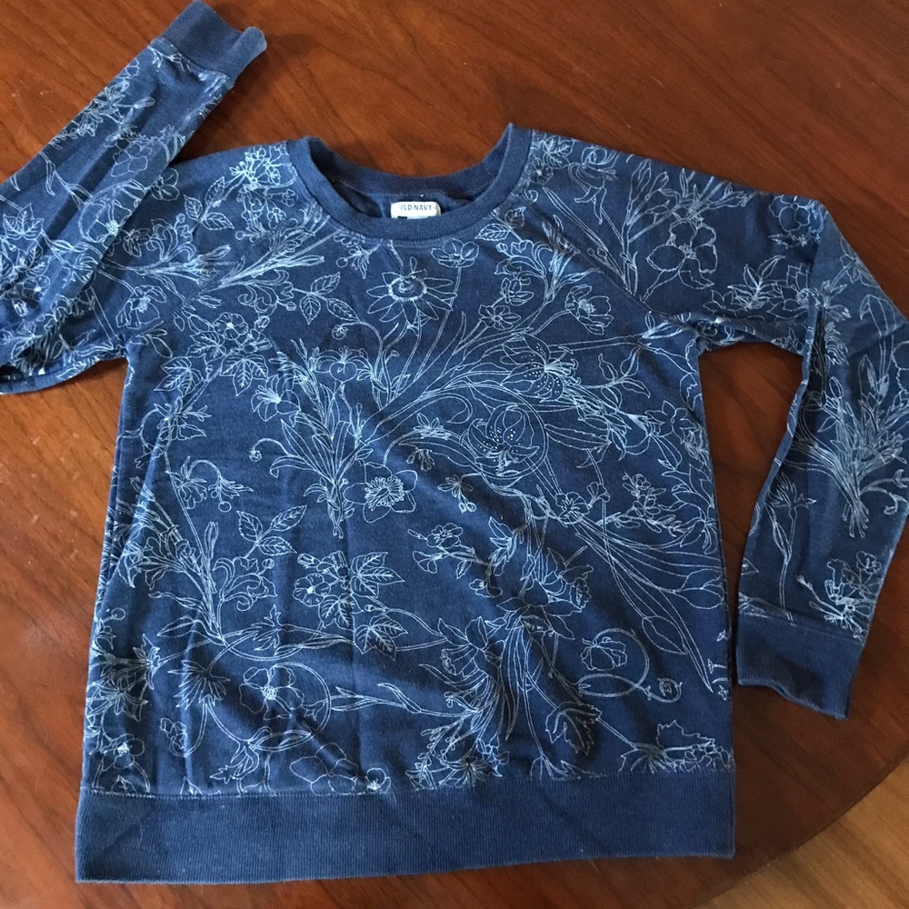 Old Navy floral sweatshirt