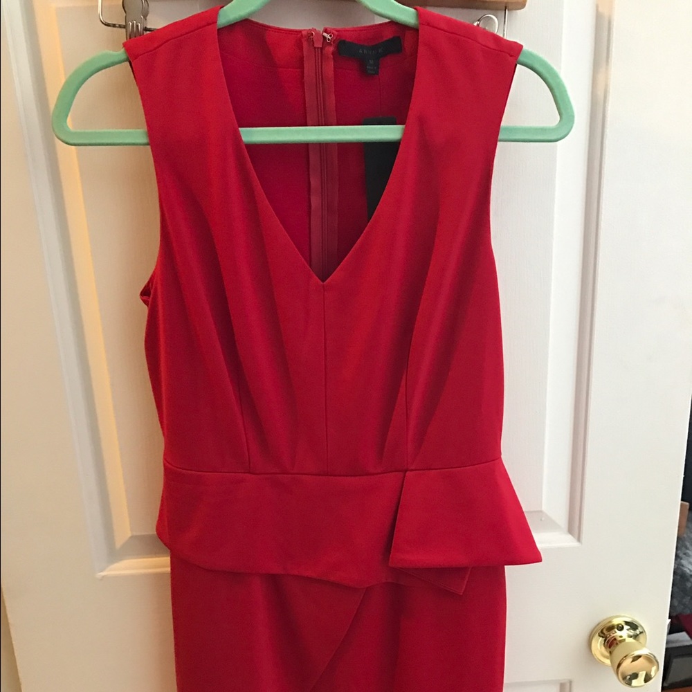 SALE 🎉Red party dress with peplum waist