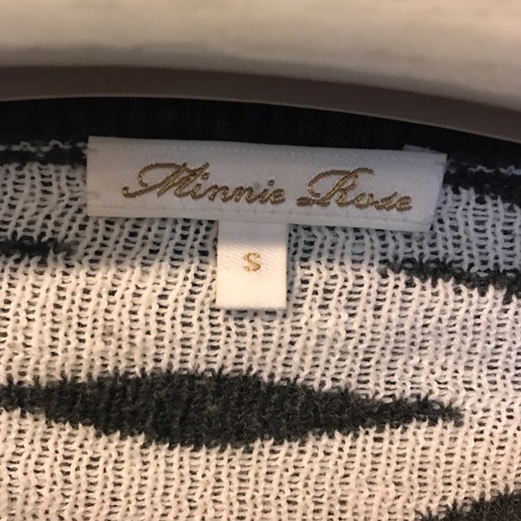 Minnie Rose Sweaters - Zebra print crew neck sweater Minnie Rose Sweaters - Zebra print crew neck sweater