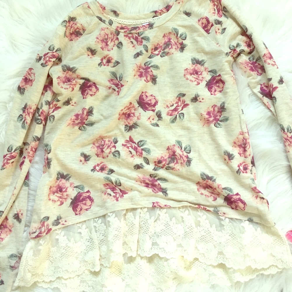 Floral long sleeve shirt
