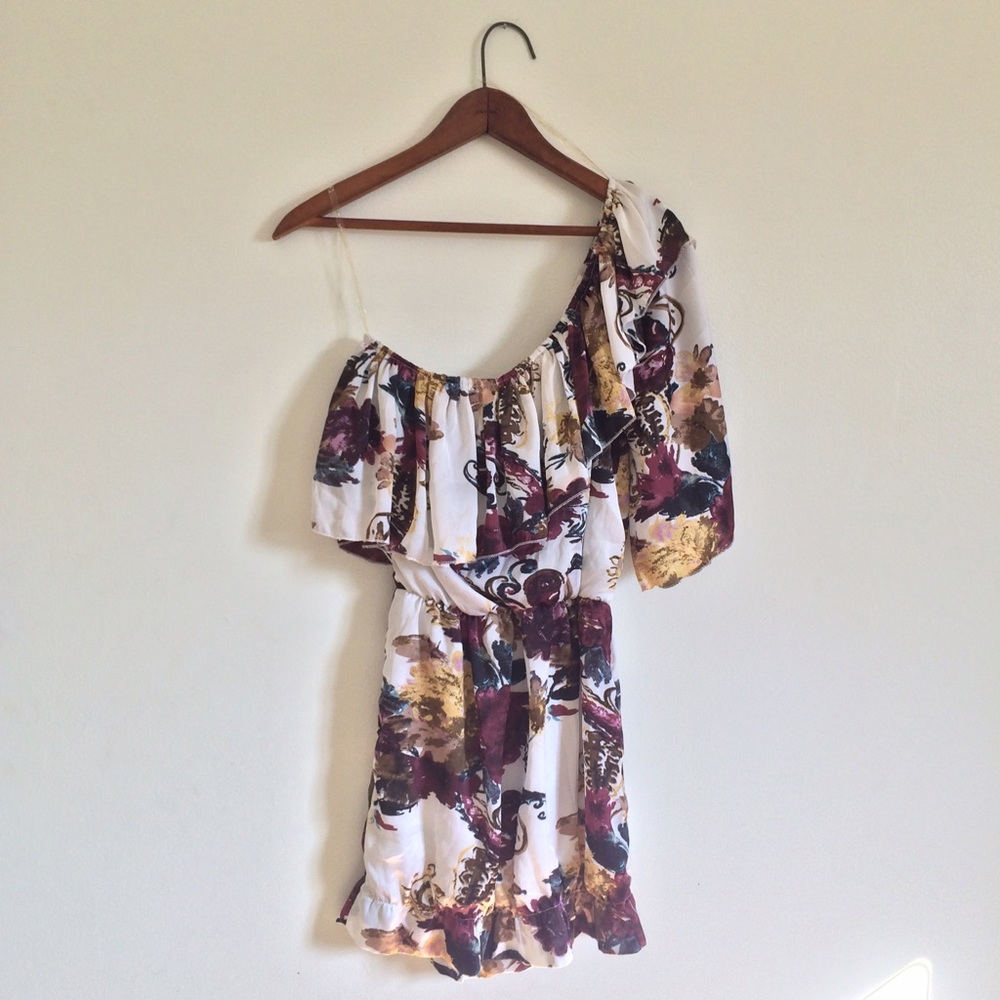Poetry Floral One-Shoulder Dress