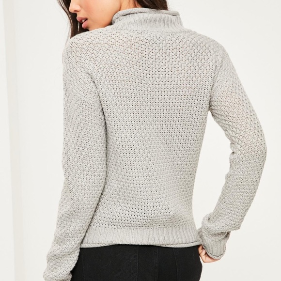 Grey Cozy Missguided sweater - Picture 2 of 3
