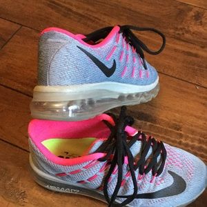 Gray and pink Nike Air Max womens size 6.5