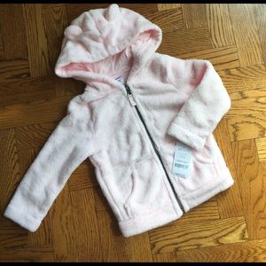 NWT Carter's pink fuzzy jacket