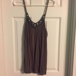 Rue21 Brown Beaded Tank
