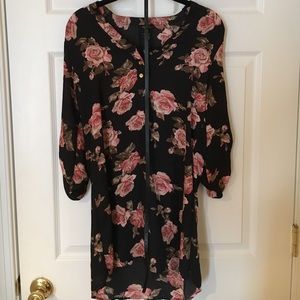 Rue 21 Floral 3/4 sleeve dress
