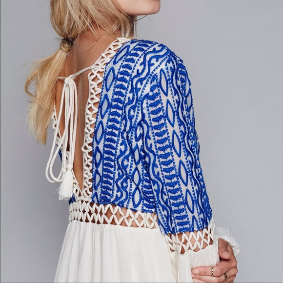 Last One! HTF Free People Dusk Til Dawn Boho Dress - Picture 3 of 5