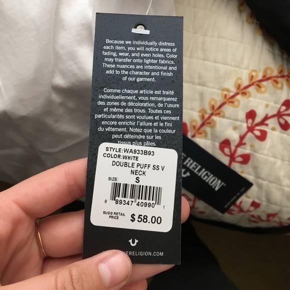 Brand new white true religion tee shirt! LAST ONE - Picture 3 of 3