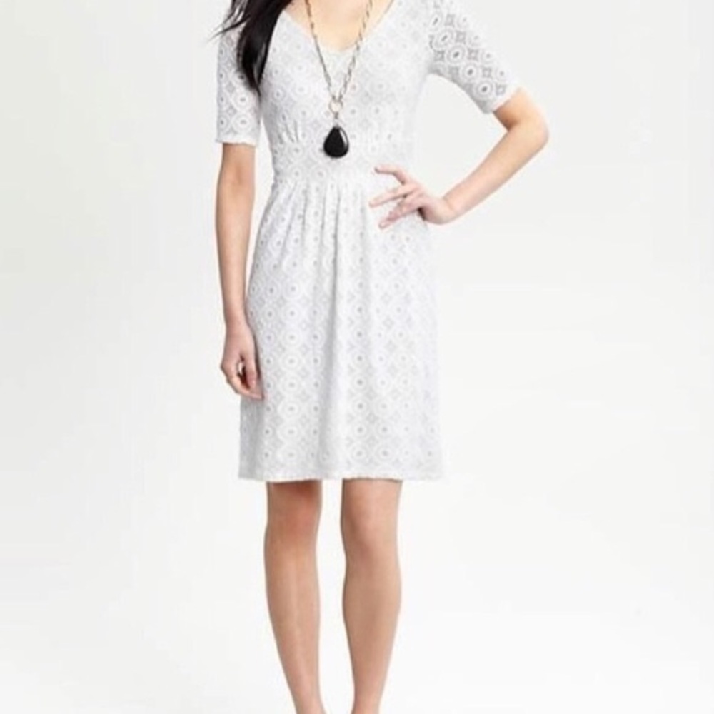 Banana Republic White Dress