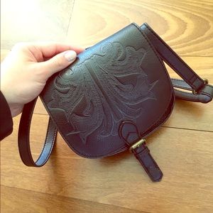Faux Leather Satchel
