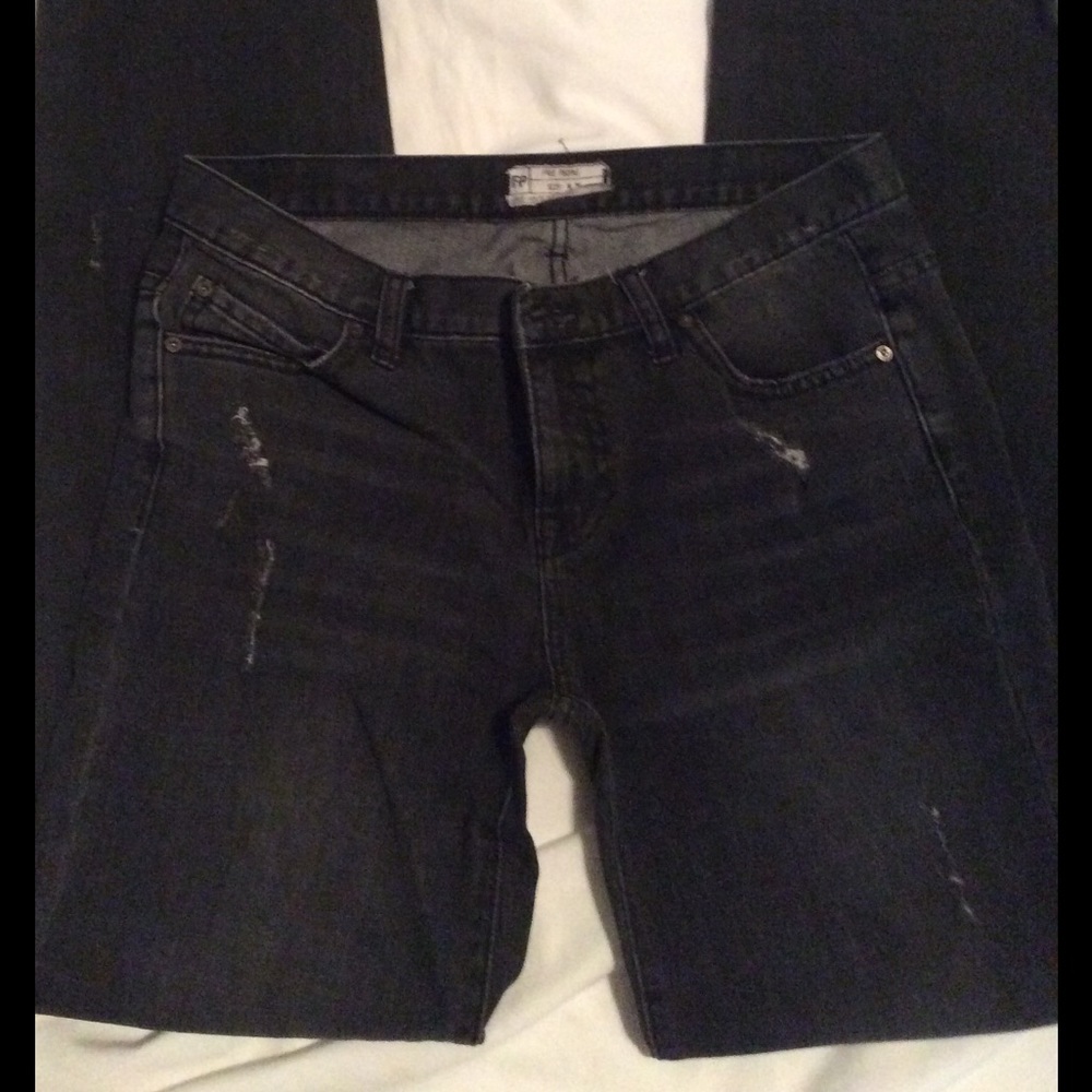 Black jeans. Distressed. Donating soon