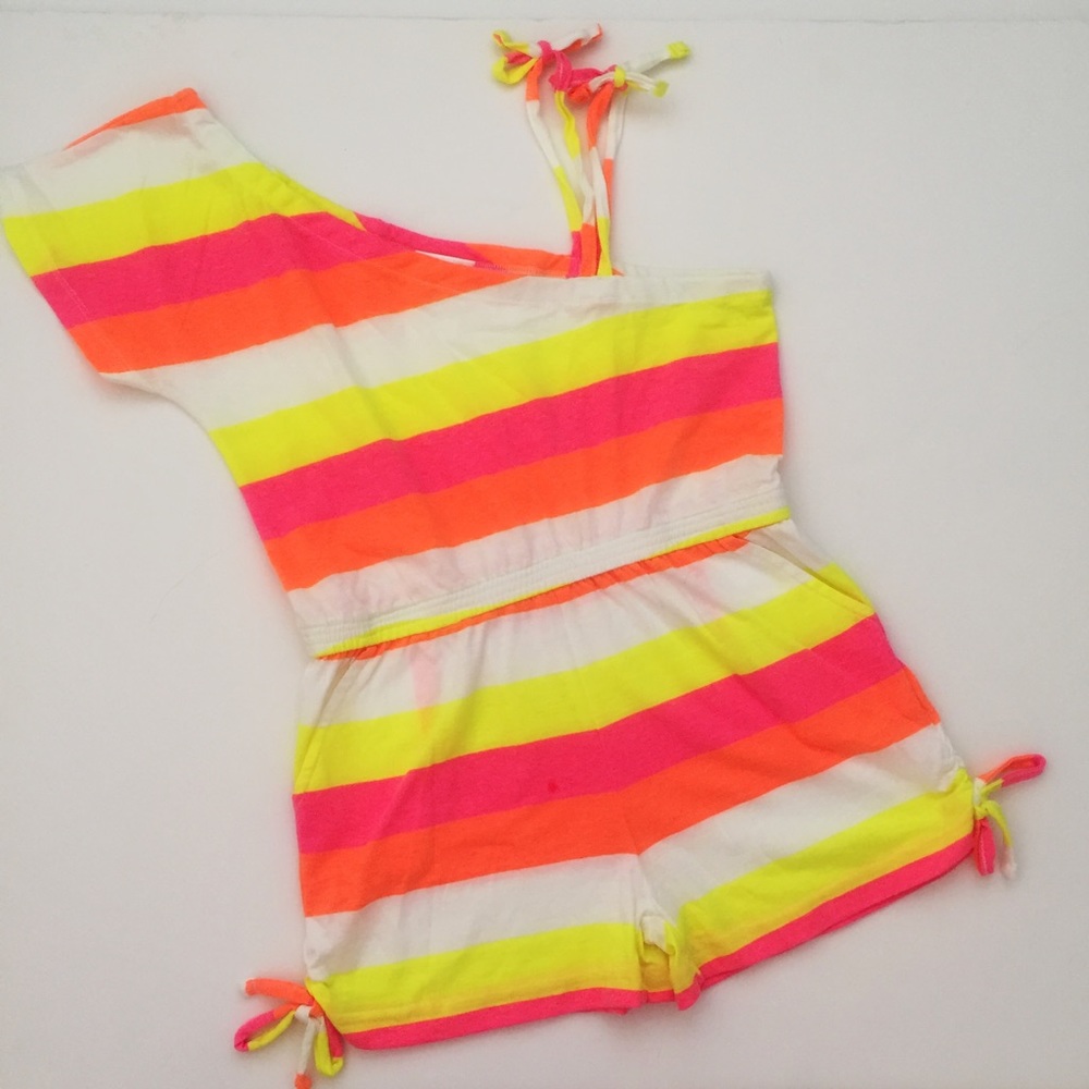 🍉COLORFUL ONE SHOULDER ROMPER