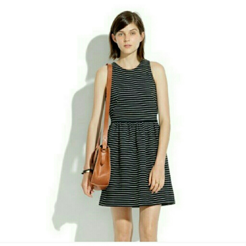 Madewell Pierside racer back dress zipper back